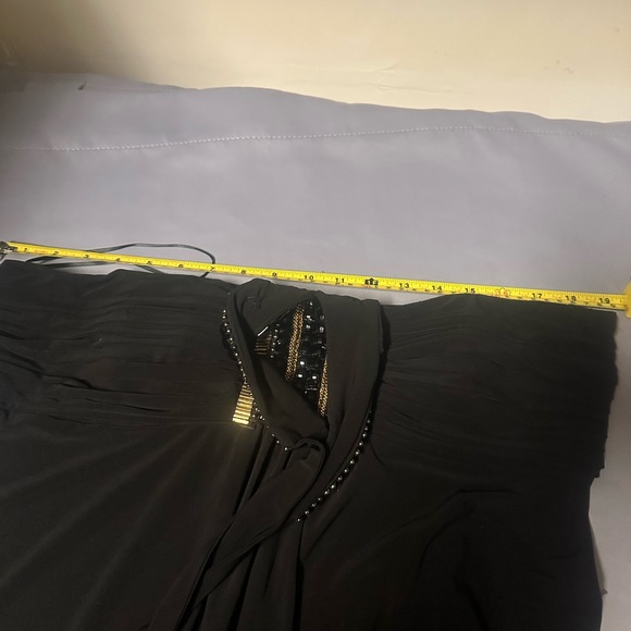 Cache beaded halter top blouse black Size XL - Picture 8 of 9